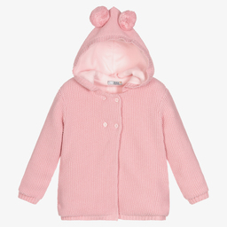 Dr. Kid-Girls Pink Knitted Cardigan | Childrensalon Outlet