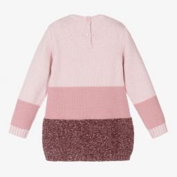 دكتور كيد-Girls Pink Knitted Sweater | Childrensalon Outlet