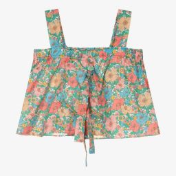 Dr. Kid-Girls Pink Liberty Print Top | Childrensalon Outlet