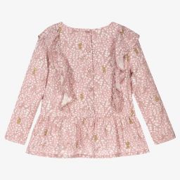 دكتور كيد-Girls Pink Viscose Blouse | Childrensalon Outlet