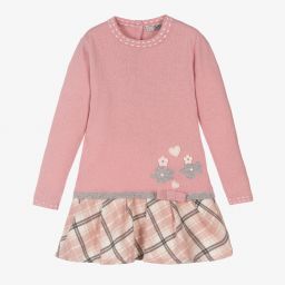 Dr. Kid-Girls Pink Wool Blend Dress | Childrensalon Outlet