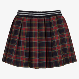 Dr. Kid-Girls Red & Blue Tartan Skirt | Childrensalon Outlet