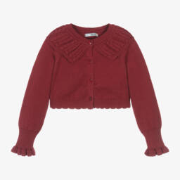 Dr. Kid-Girls Red Cable Knit Cardigan | Childrensalon Outlet