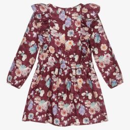 Dr. Kid-Girls Red Floral Viscose Dress | Childrensalon Outlet