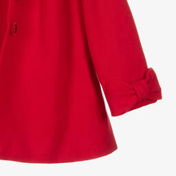 Dr. Kid-Girls Red Hooded Coat  | Childrensalon Outlet