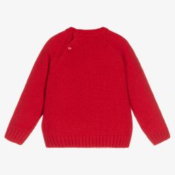 Dr. Kid-Girls Red Knitted Sweater | Childrensalon Outlet