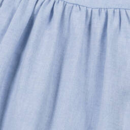 Dr. Kid-Платье с вышитым воротником небесно-голубое для девочек | Childrensalon Outlet