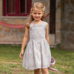 Dr. Kid-Girls Spring Blossom Cotton Frock | Childrensalon Outlet