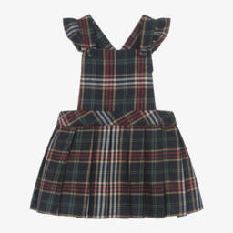Dr. Kid-Girls Tartan Cotton Pinafore | Childrensalon Outlet