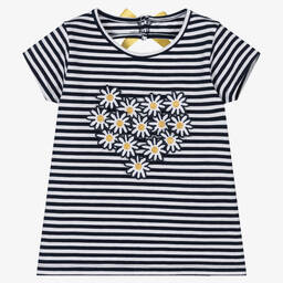 Dr. Kid-Футболка в бело-синюю полоску | Childrensalon Outlet