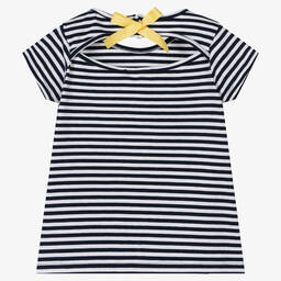 Dr. Kid-Футболка в бело-синюю полоску | Childrensalon Outlet