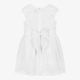 Dr. Kid-Girls White Broderie Anglaise Dress | Childrensalon Outlet