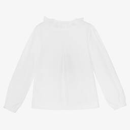 Dr. Kid-Girls White Cotton Blouse | Childrensalon Outlet