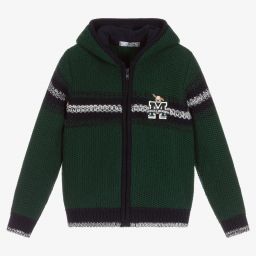 دكتور كيد-Green Hooded Zip-Up Cardigan | Childrensalon Outlet