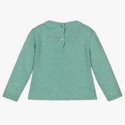 Dr. Kid-Green Wool Baby Sweater | Childrensalon Outlet
