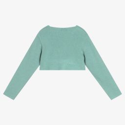 Dr. Kid-Green Wool Knit Bolero Cardigan | Childrensalon Outlet