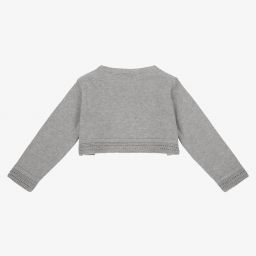 Dr. Kid-Grey Cotton Blend Cardigan | Childrensalon Outlet
