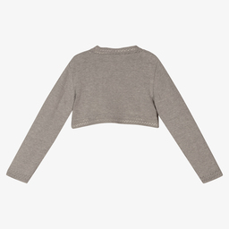Dr. Kid-Grey Cotton Blend Cardigan | Childrensalon Outlet