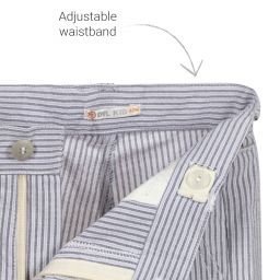 Dr. Kid-Grey Striped Cotton Shorts | Childrensalon Outlet