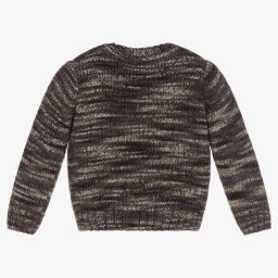 دكتور كيد-Grey Wool Blend Baby Jumper | Childrensalon Outlet