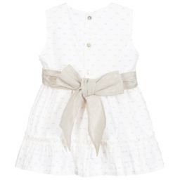 Dr. Kid-Кремовое хлопковое платье | Childrensalon Outlet