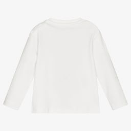 Dr. Kid-Ivory Cotton Jersey Baby Top | Childrensalon Outlet