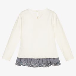 Dr. Kid-Ivory Cotton Jersey Tunic Top | Childrensalon Outlet