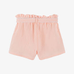 Dr. Kid-Peachy Pink Girls' Cotton Shorts | Childrensalon Outlet