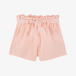 Dr. Kid-Peachy Pink Girls' Cotton Shorts | Childrensalon Outlet