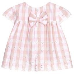 دكتور كيد-Pink & Beige Check Blouse | Childrensalon Outlet