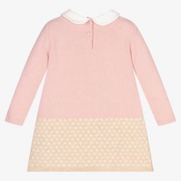 Dr. Kid-Pink & Beige Knitted Dress | Childrensalon Outlet
