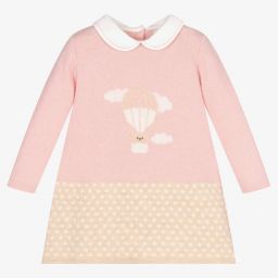 Dr. Kid-Pink & Beige Knitted Dress | Childrensalon Outlet