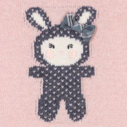 Dr. Kid-Pink & Grey Knitted Baby Dress | Childrensalon Outlet