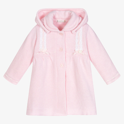 Dr. Kid-Pink Knitted Hooded Cardigan | Childrensalon Outlet