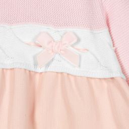 Dr. Kid-Pink & White Cotton Dress | Childrensalon Outlet
