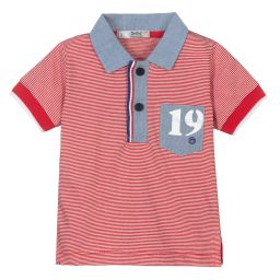 Dr. Kid-Red Striped Cotton Shirt | Childrensalon Outlet