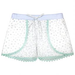 Dr. Kid-White & Blue Floral Shorts | Childrensalon Outlet