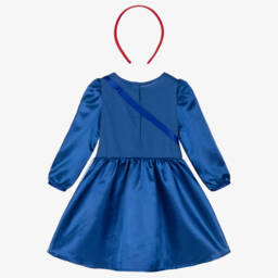 دريس أب باي ديزاين-فستان أزرق للبنات بطابع الأبطال من القصص | Childrensalon Outlet