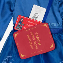 دريس أب باي ديزاين-فستان أزرق للبنات بطابع الأبطال من القصص | Childrensalon Outlet