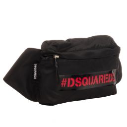 Dsquared2-Black Logo Belt Bag (24cm) | Childrensalon Outlet