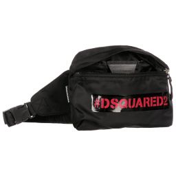 Dsquared2-Black Logo Belt Bag (24cm) | Childrensalon Outlet