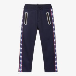 ديسكوارد2-Blue Logo Tape Joggers | Childrensalon Outlet