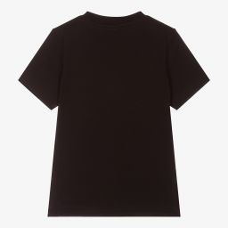 Dsquared2-Boys Black Cotton T-Shirt | Childrensalon Outlet