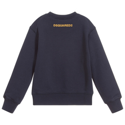 ديسكوارد2-سويتشيرت قطن لون كحلي وبنّي للأولاد | Childrensalon Outlet