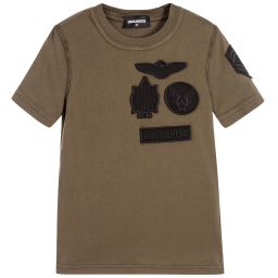 Dsquared2 - Boys Khaki Logo Badge T 