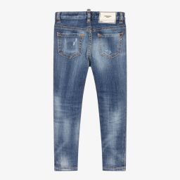 Dsquared2-Girls Blue Denim Jeans | Childrensalon Outlet