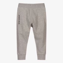 ديسكوارد2-Grey Cotton Logo Joggers | Childrensalon Outlet