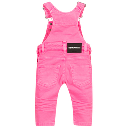 ديسكوارد2-Pink Denim Dungarees | Childrensalon Outlet
