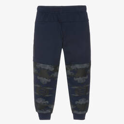 EA7 Emporio Armani-Синие джоггеры камуфляжной расцветки | Childrensalon Outlet