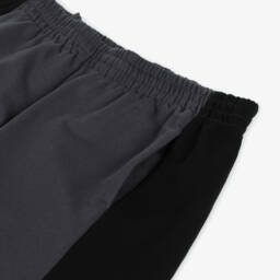EA7 Emporio Armani-Boys Charcoal Cotton-Blend Shorts | Childrensalon Outlet